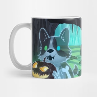 Spooky Ghost Corgi Mug